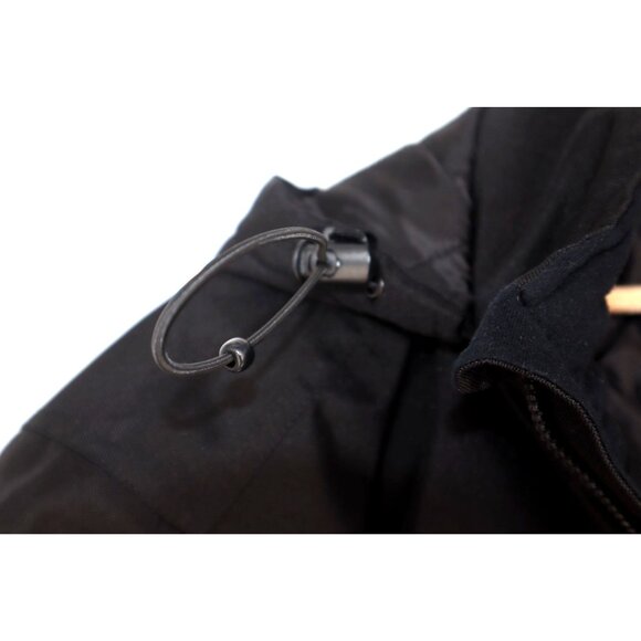 CAT Mens Black Hooded Jacket 2XL Polyester Quilted Insulation Winter - Picture 7 of 14